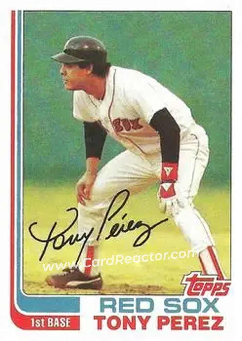 1982 Topps #255 - Tony Pérez - Boston Red Sox - Front