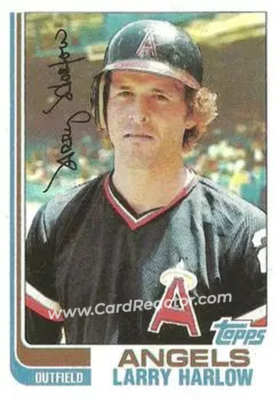 1982 Topps #257 - Larry Harlow - California Angels - Front 1982 Topps #257 - Larry Harlow - California Angels - Front
