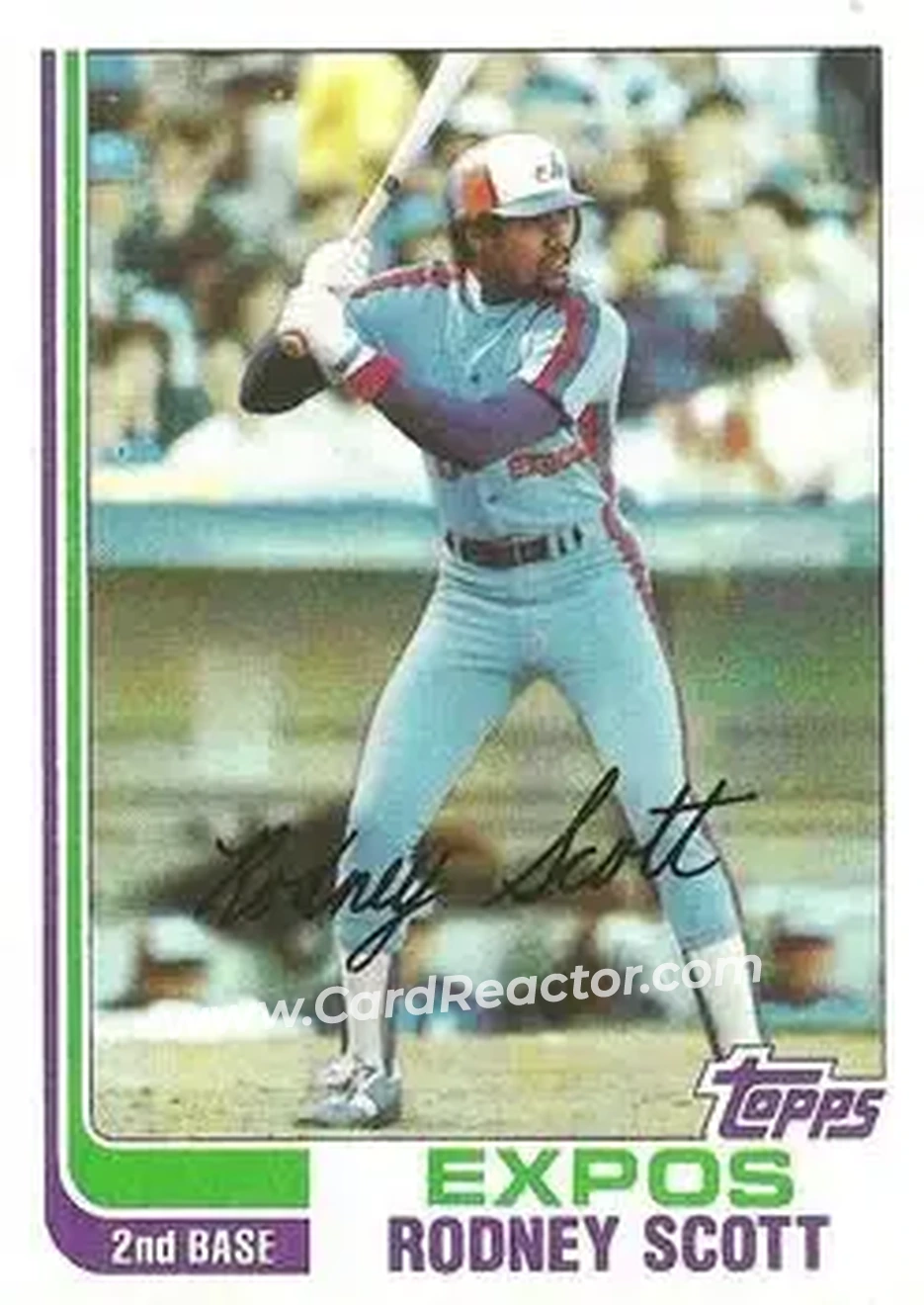 1982 Topps #259 - Rodney Scott - Montreal Expos - Front