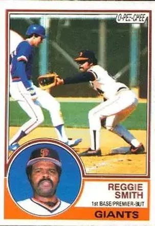 1983 O-Pee-Chee #282 - Reggie Smith - San Francisco Giants 1983 O-Pee-Chee #282 - Reggie Smith - San Francisco Giants