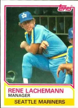 1983 Topps #336 - Rene Lachemann - Seattle Mariners