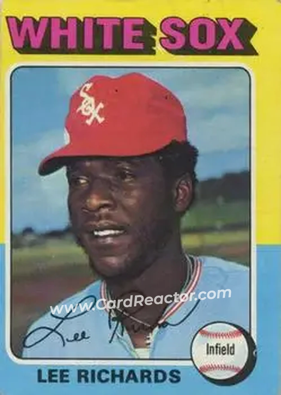 1975 Topps #653 - Lee Richard - Chicago White Sox - Front 1975 Topps #653 - Lee Richard - Chicago White Sox - Front