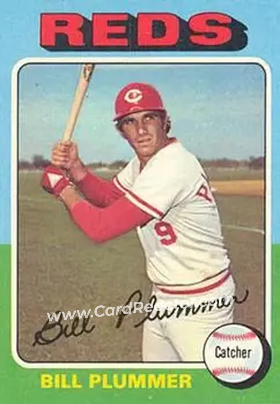 1975 Topps #656 - Bill Plummer - Cincinnati Reds - Front