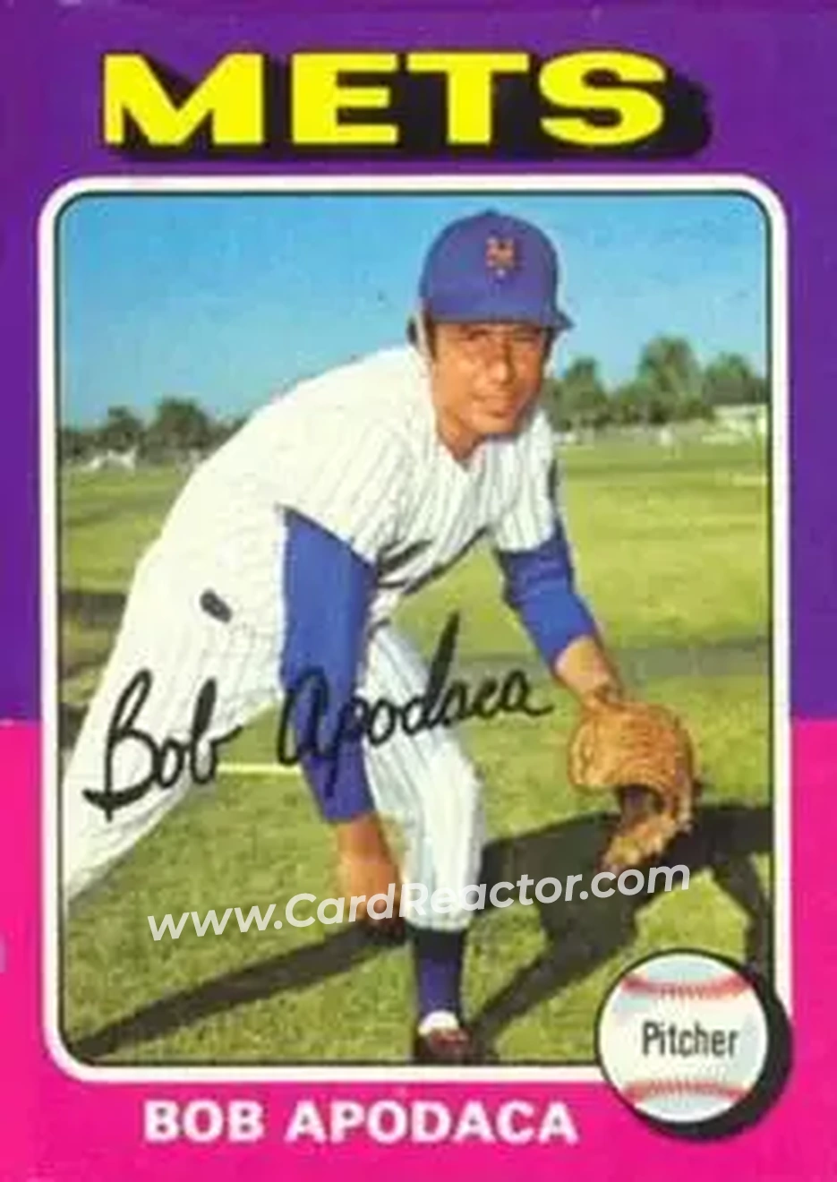 1975 Topps #659 - Bob Apodaca - New York Mets - Front
