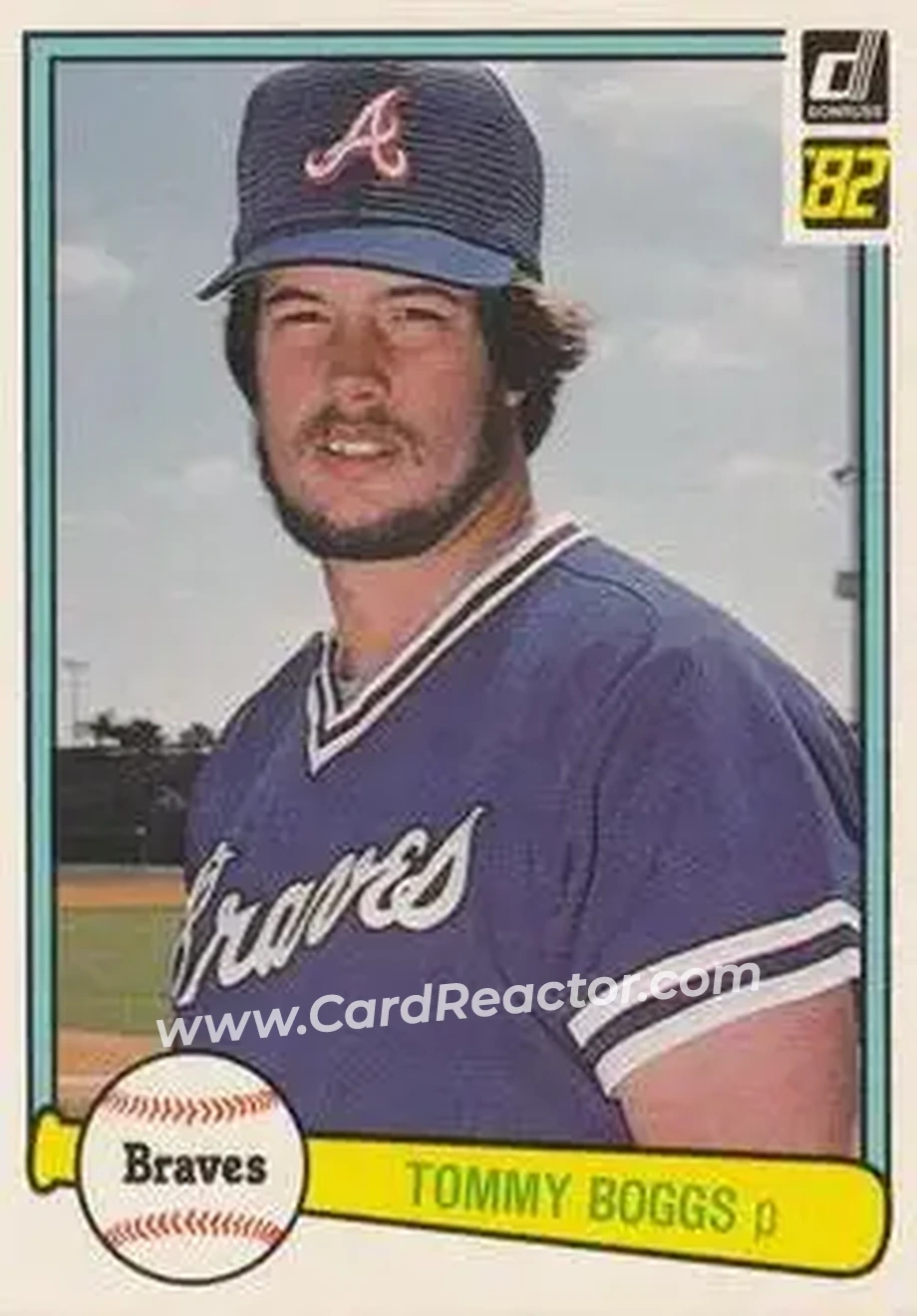 1982 Donruss #249 - Tommy Boggs - Atlanta Braves - Front 1982 Donruss #249 - Tommy Boggs - Atlanta Braves - Front