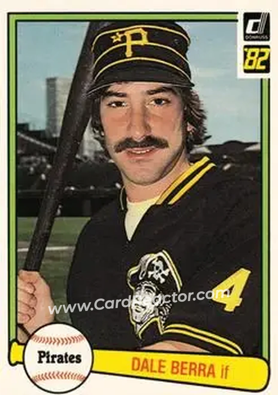 1982 Donruss #250 - Dale Berra - Pittsburgh Pirates - Front