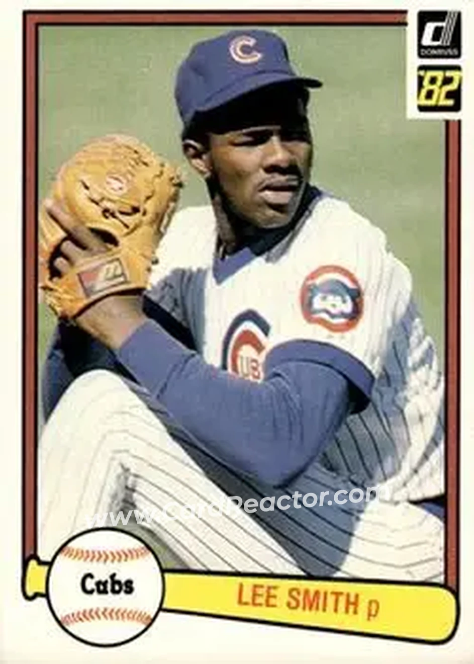 1982 Donruss #252 - Lee Smith - Chicago Cubs - Front