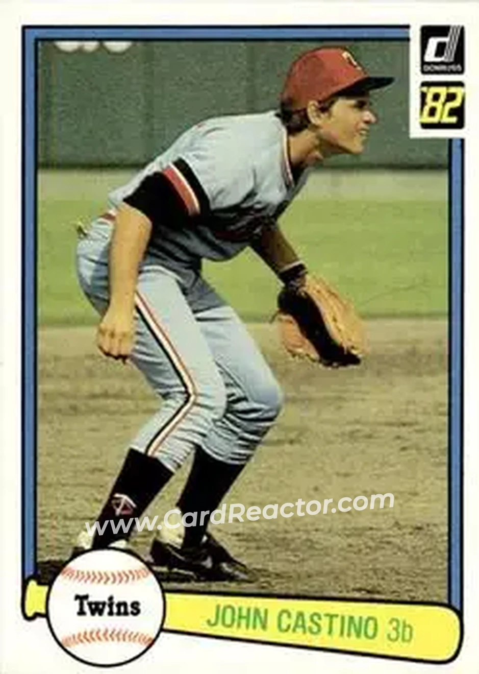 1982 Donruss #256 - John Castino - Minnesota Twins - Front 1982 Donruss #256 - John Castino - Minnesota Twins - Front