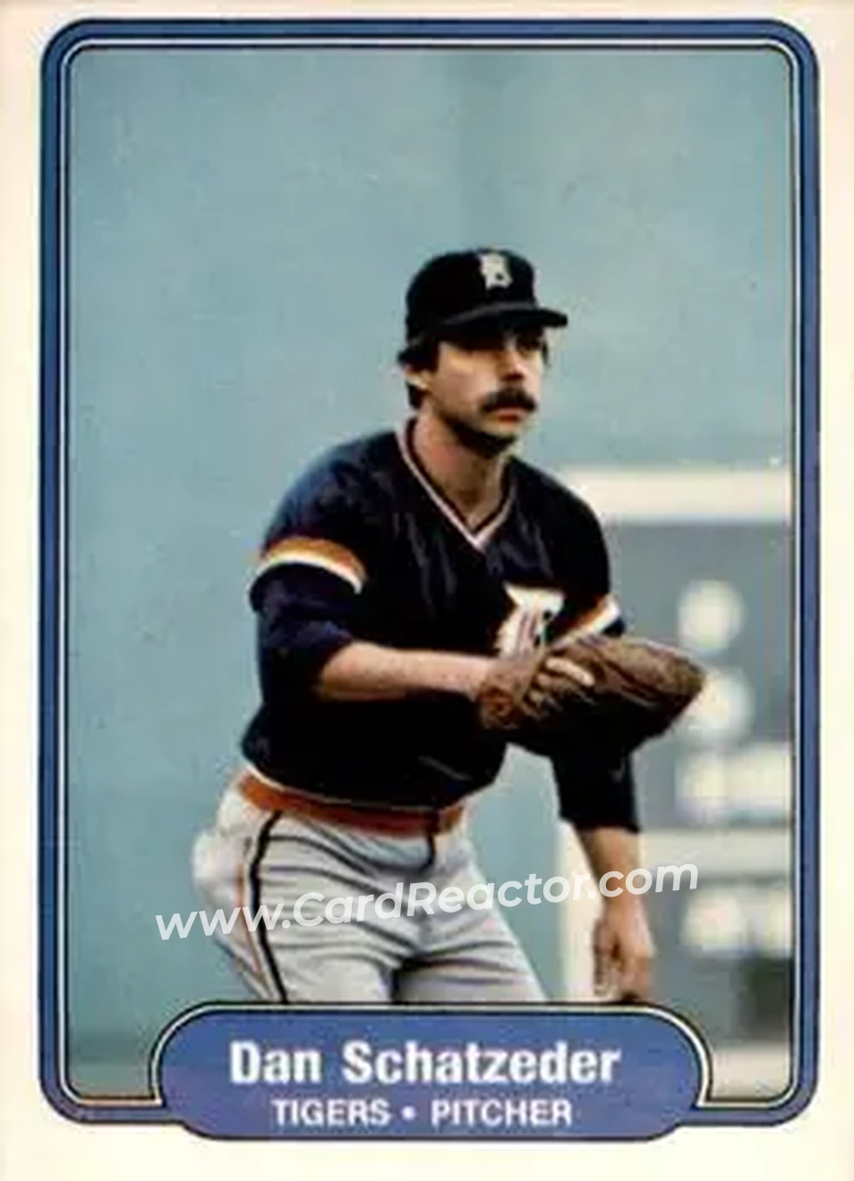 1982 Fleer #281 - Dan Schatzeder - Detroit Tigers - Front