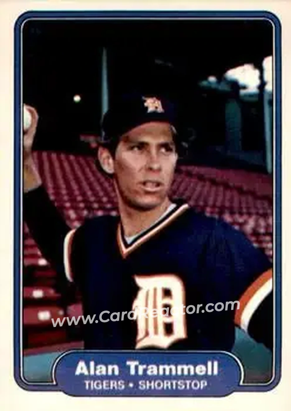 1982 Fleer #283 - Alan Trammell - Detroit Tigers - Front