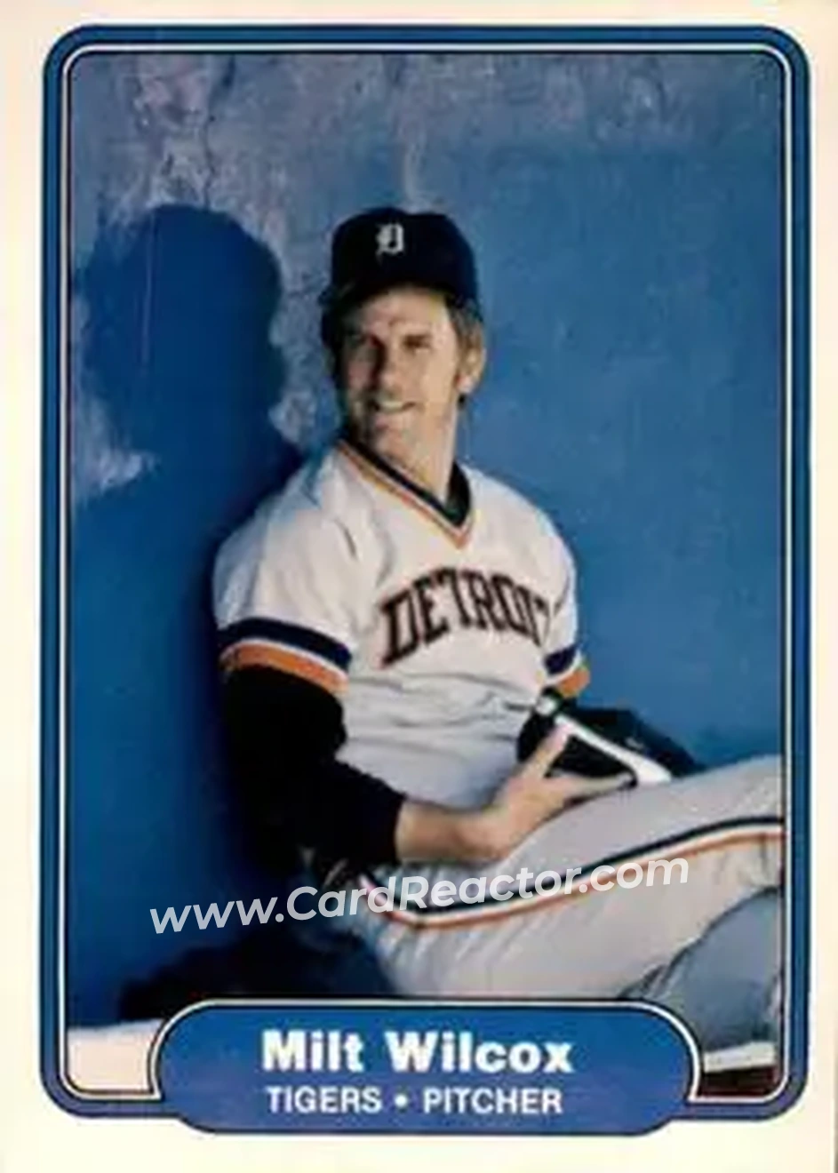 1982 Fleer #285 - Milt Wilcox - Detroit Tigers - Front