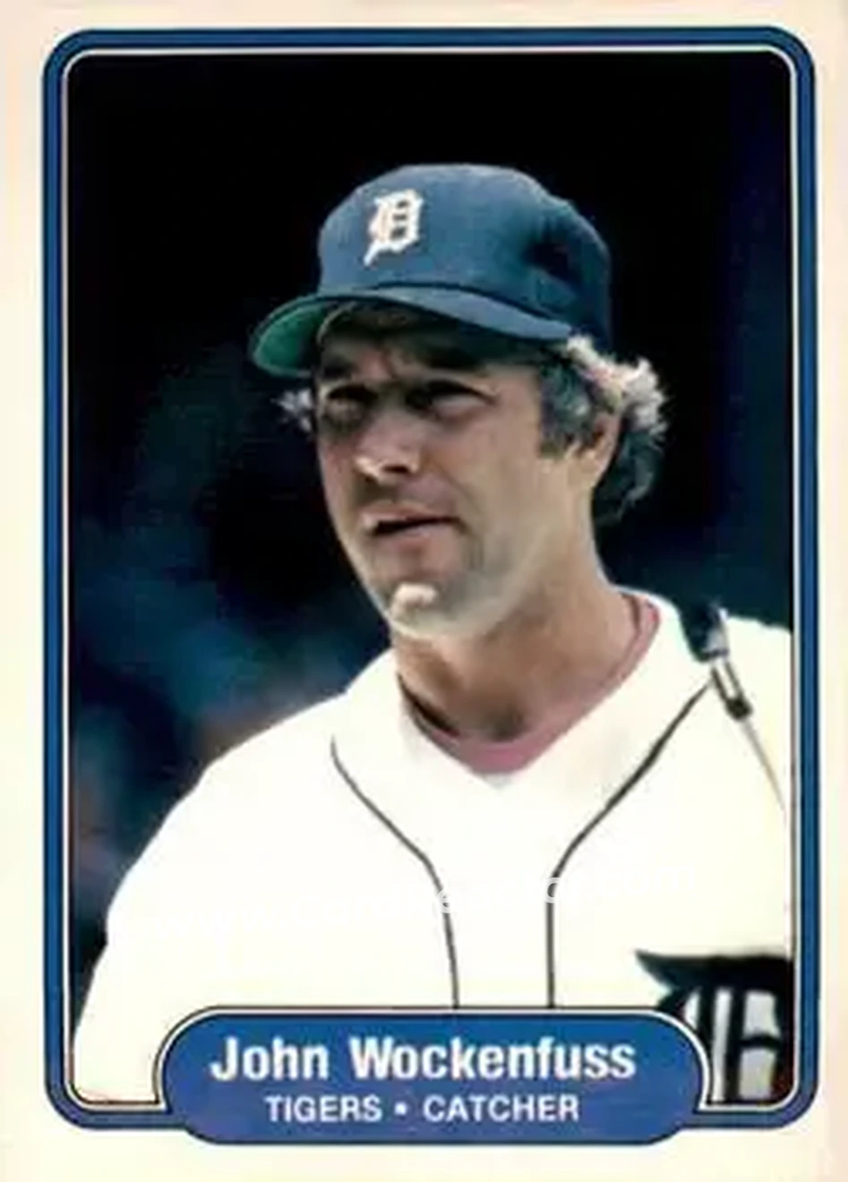 1982 Fleer #286 - Johnny Wockenfuss - Detroit Tigers - Front 1982 Fleer #286 - Johnny Wockenfuss - Detroit Tigers - Front
