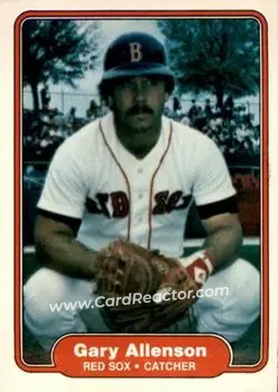 1982 Fleer #287 - Gary Allenson - Boston Red Sox - Front