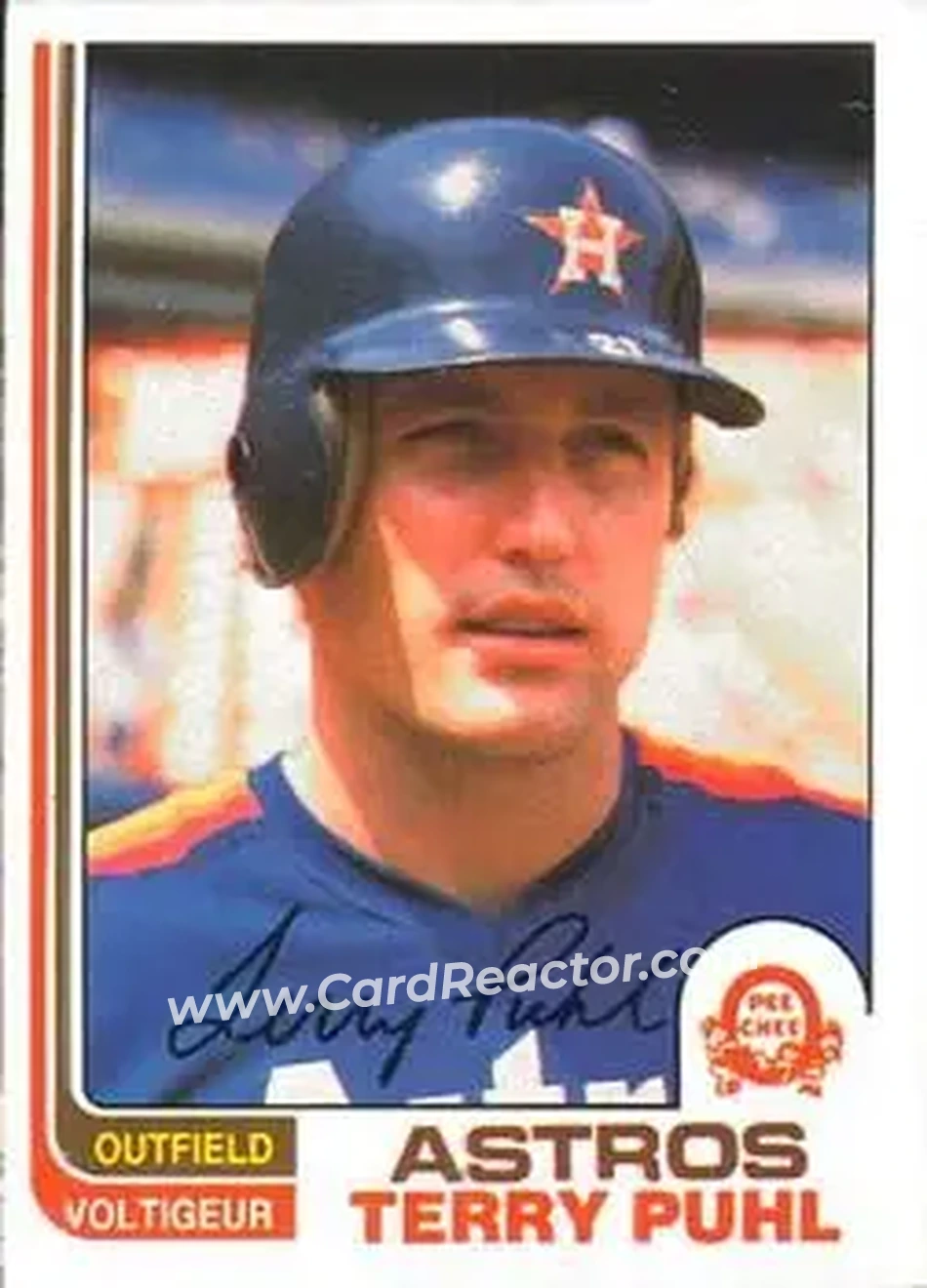 1982 O-Pee-Chee #277 - Terry Puhl - Houston Astros - Front 1982 O-Pee-Chee #277 - Terry Puhl - Houston Astros - Front