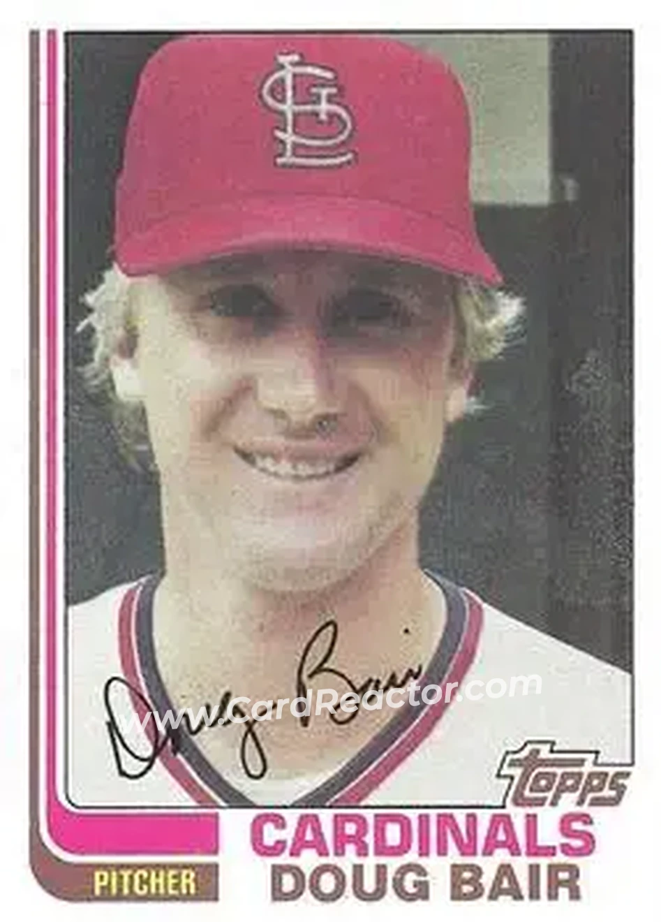 1982 Topps #262 - Doug Bair - St. Louis Cardinals - Front
