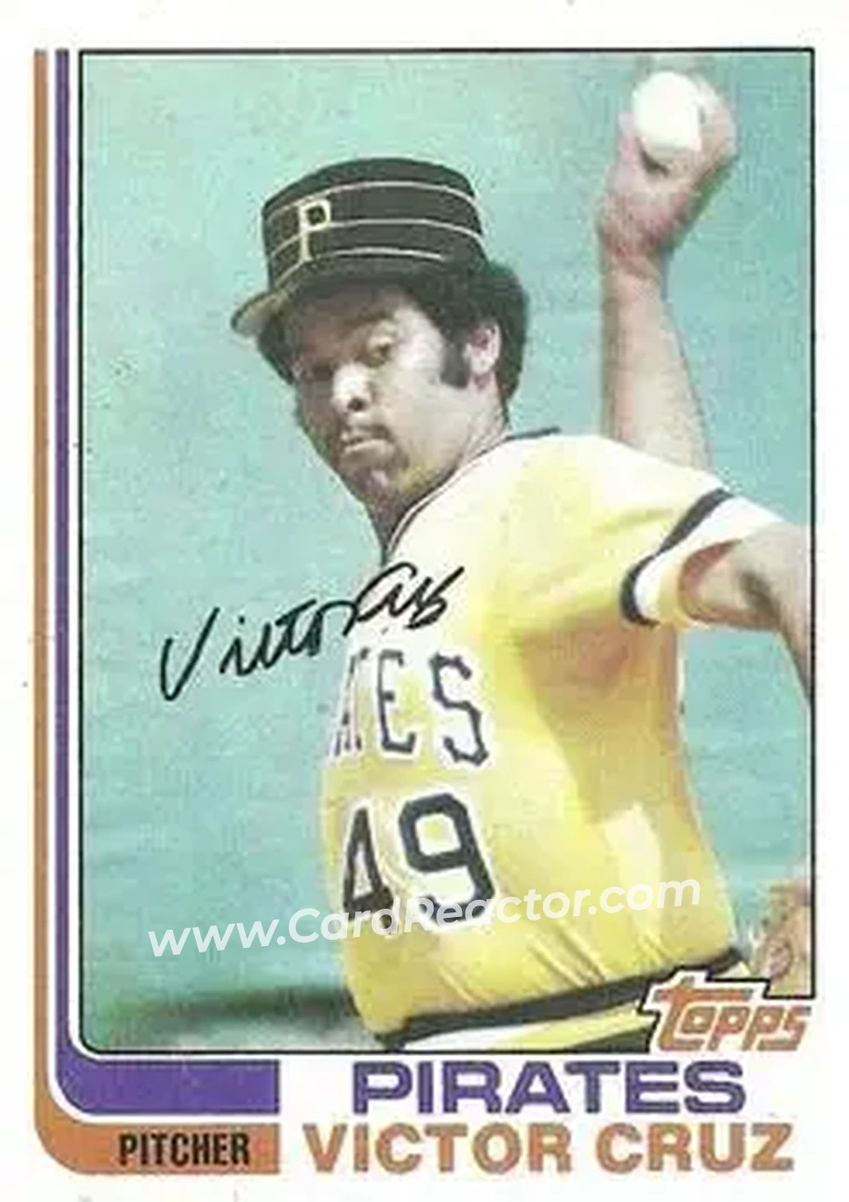 1982 Topps #263 - Victor Cruz - Pittsburgh Pirates - Front