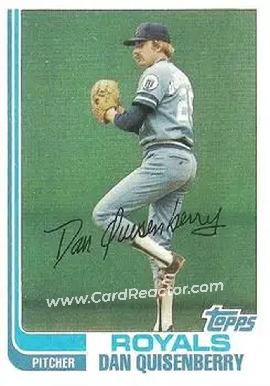 1982 Topps #264 - Dan Quisenberry - Kansas City Royals - Front 1982 Topps #264 - Dan Quisenberry - Kansas City Royals - Front
