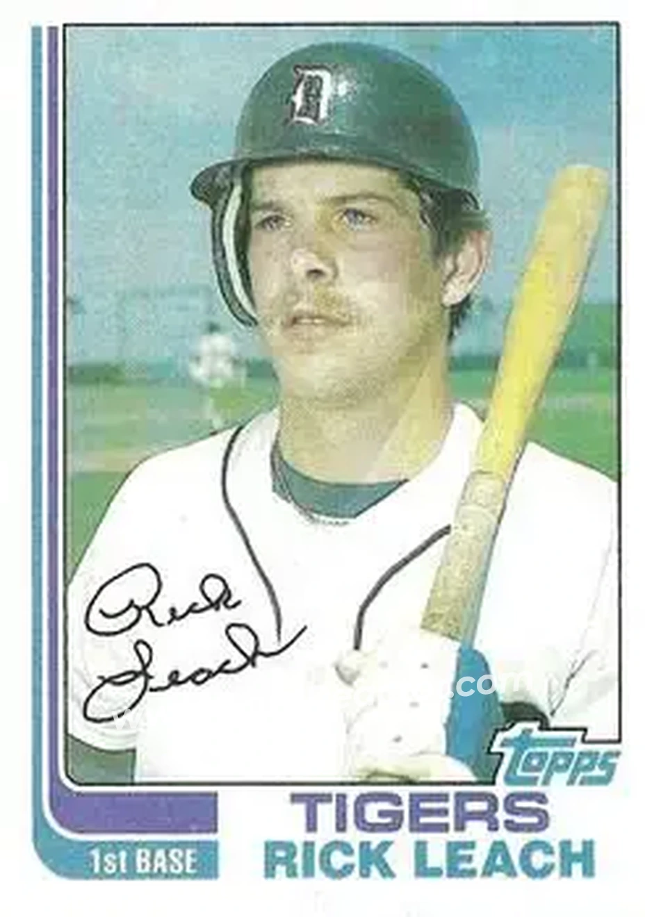 1982 Topps #266 - Rick Leach - Detroit Tigers - Front