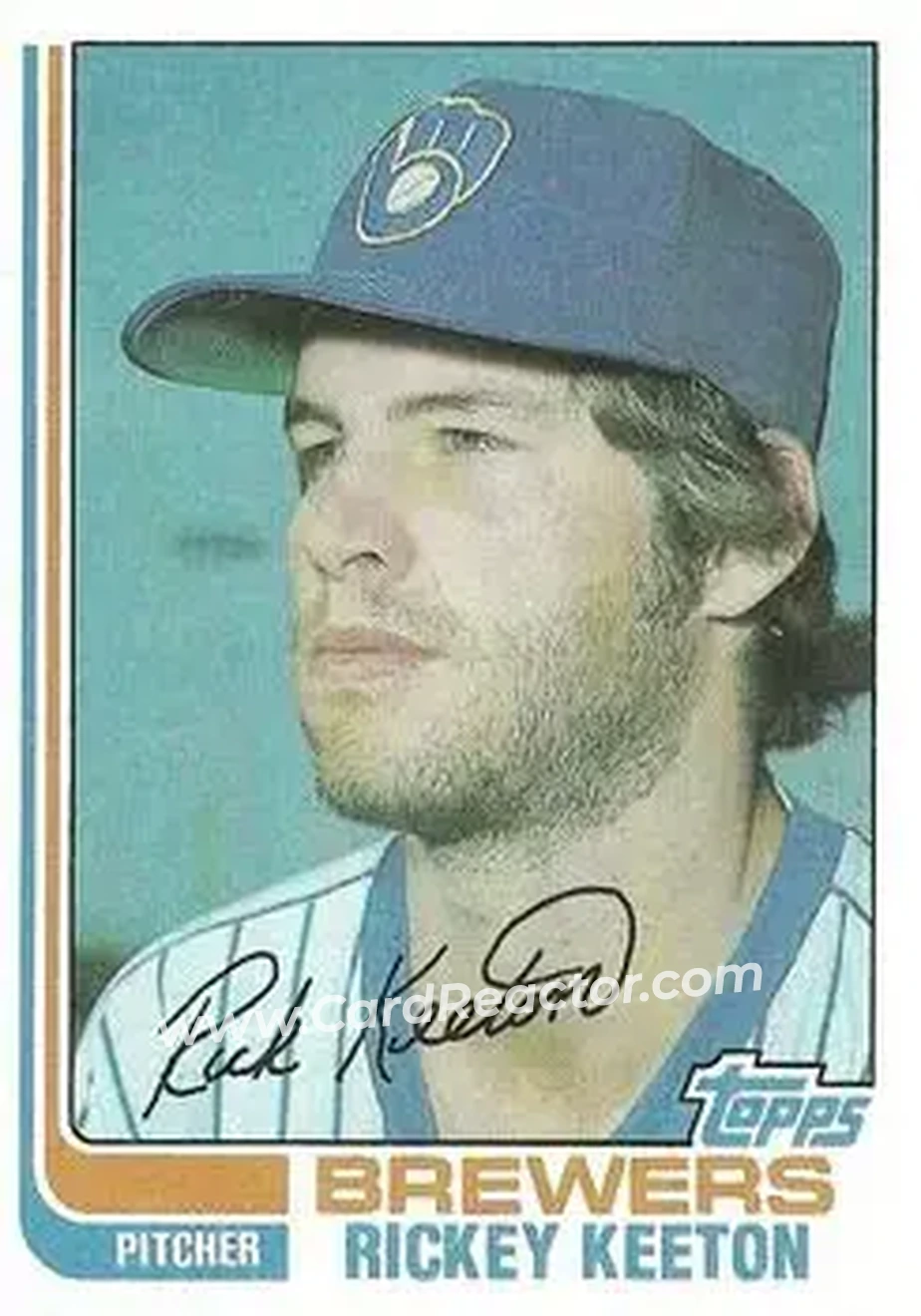 1982 Topps #268 - Rickey Keeton - Milwaukee Brewers - Front