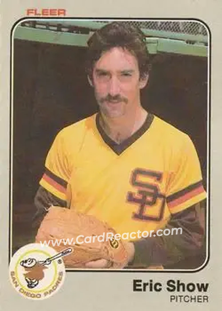 1983 Fleer #372 - Eric Show - San Diego Padres - Front