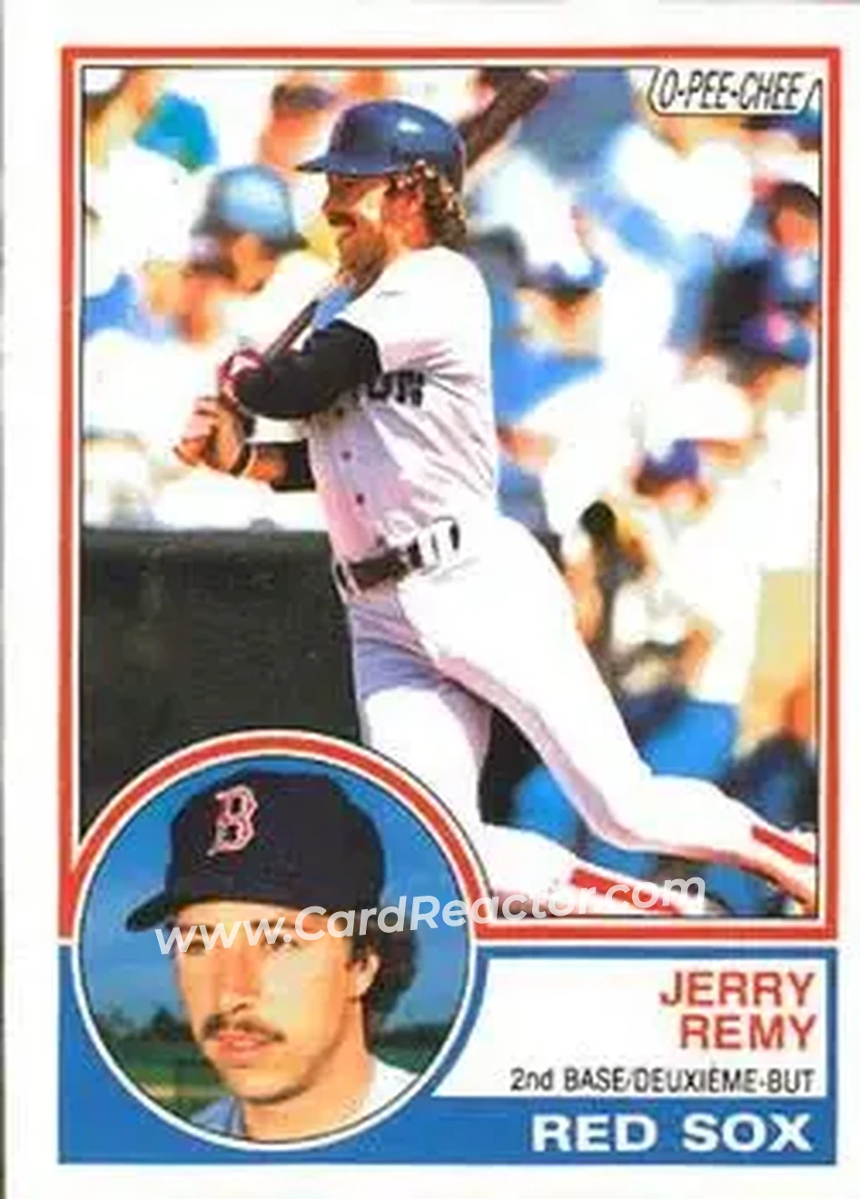 1983 O-Pee-Chee #295 - Jerry Remy - Boston Red Sox - Front 1983 O-Pee-Chee #295 - Jerry Remy - Boston Red Sox - Front