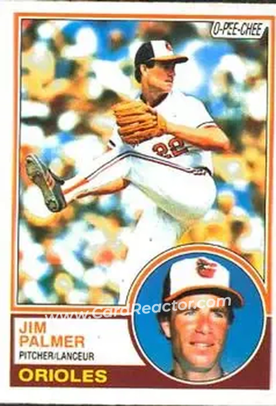 1983 O-Pee-Chee #299 - Jim Palmer - Baltimore Orioles - Front 1983 O-Pee-Chee #299 - Jim Palmer - Baltimore Orioles - Front