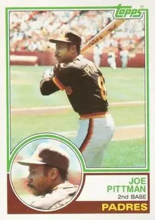 1983 Topps #346 - Joe Pittman - San Diego Padres