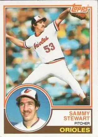 1983 Topps #347 - Sammy Stewart - Baltimore Orioles 1983 Topps #347 - Sammy Stewart - Baltimore Orioles