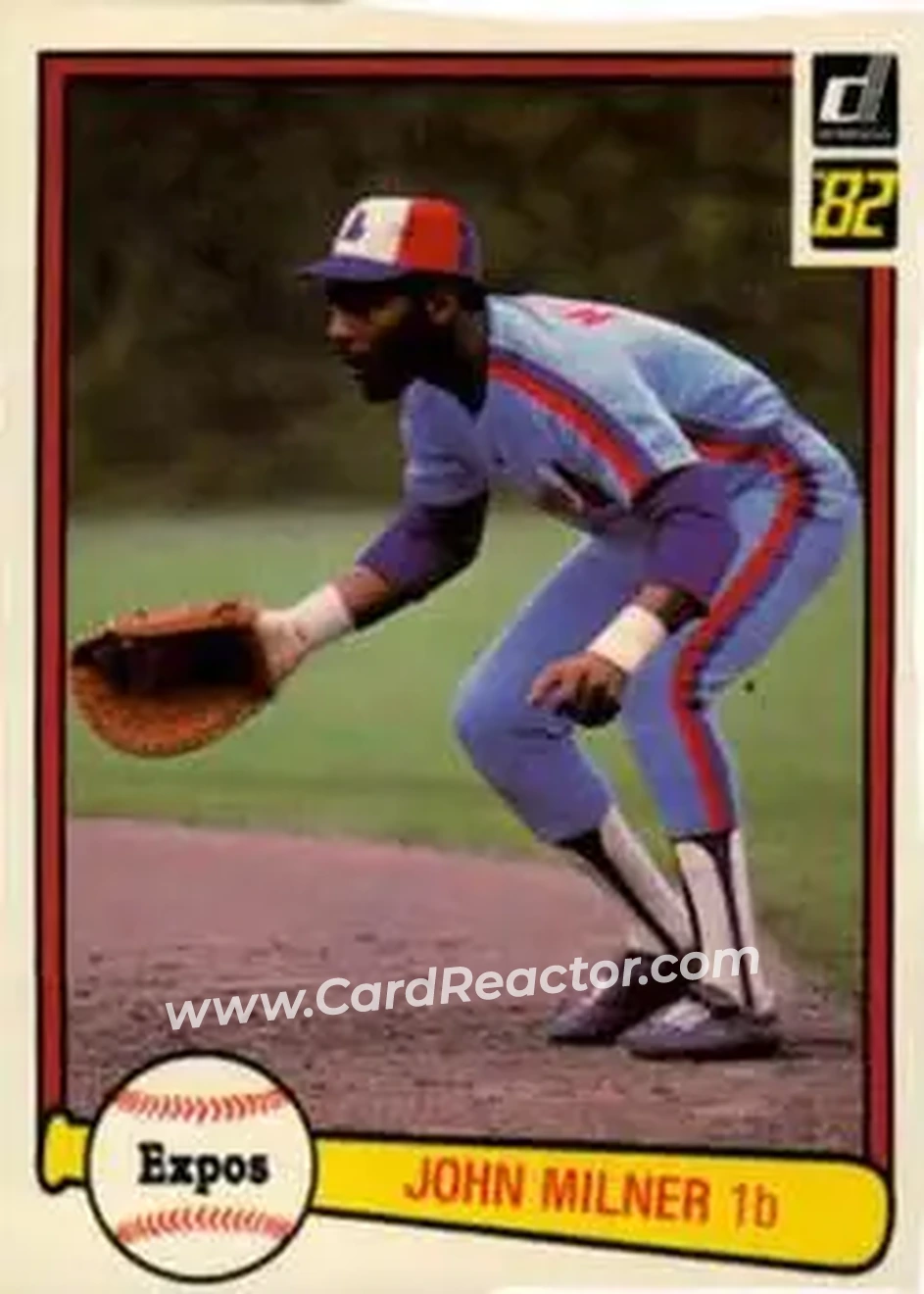 1982 Donruss #266 - John Milner - Montreal Expos - Front