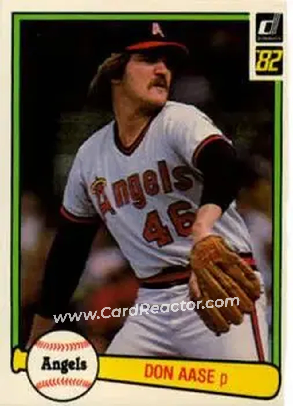 1982 Donruss #267 - Don Aase - California Angels - Front