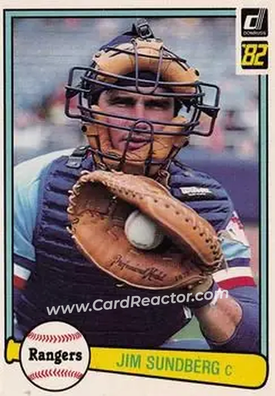 1982 Donruss #268 - Jim Sundberg - Texas Rangers - Front 1982 Donruss #268 - Jim Sundberg - Texas Rangers - Front