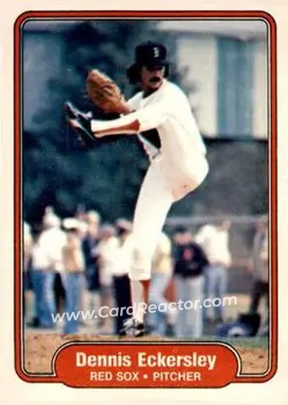 1982 Fleer #292 - Dennis Eckersley - Boston Red Sox - Front