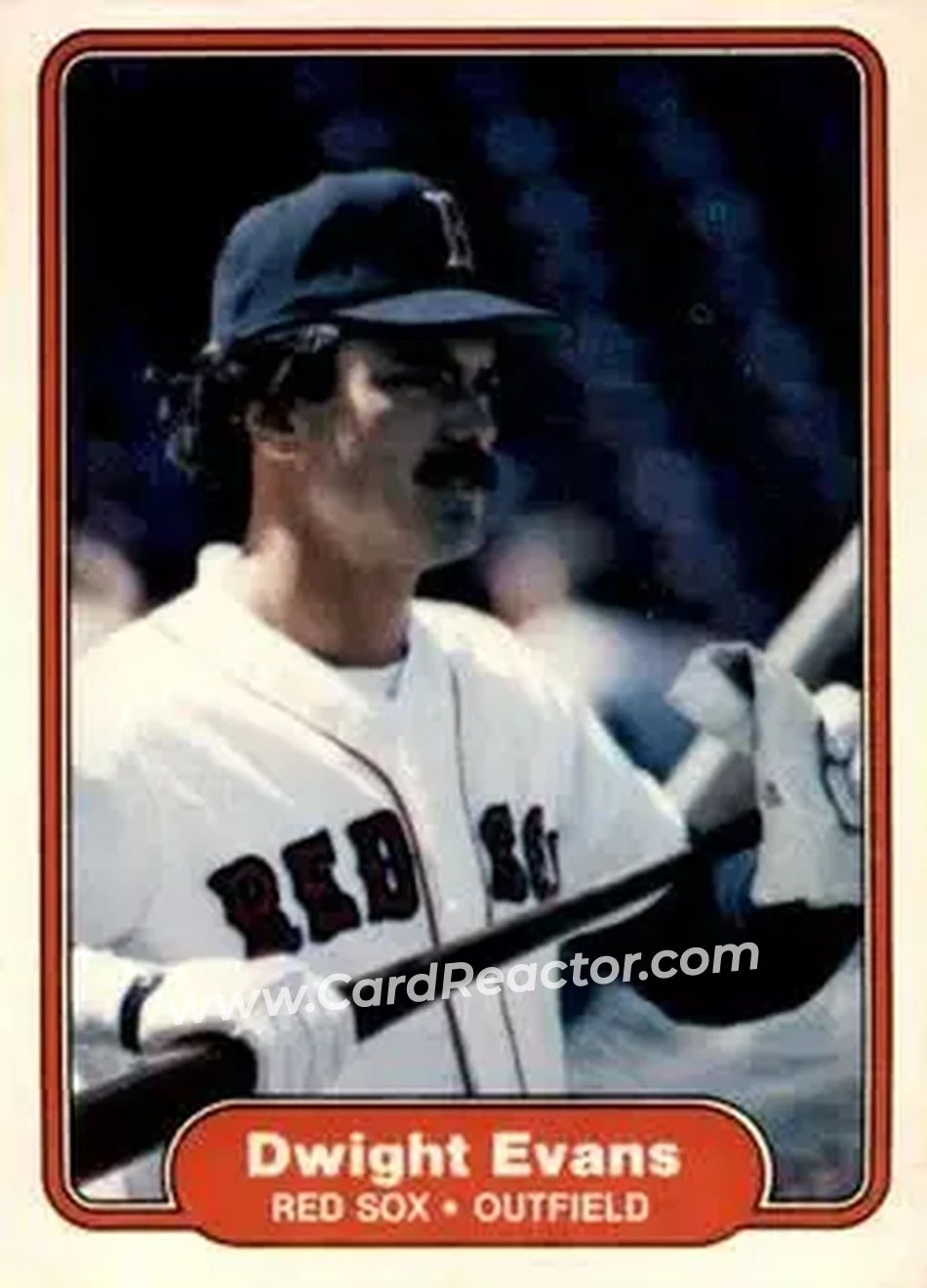 1982 Fleer #293 - Dwight Evans - Boston Red Sox - Front
