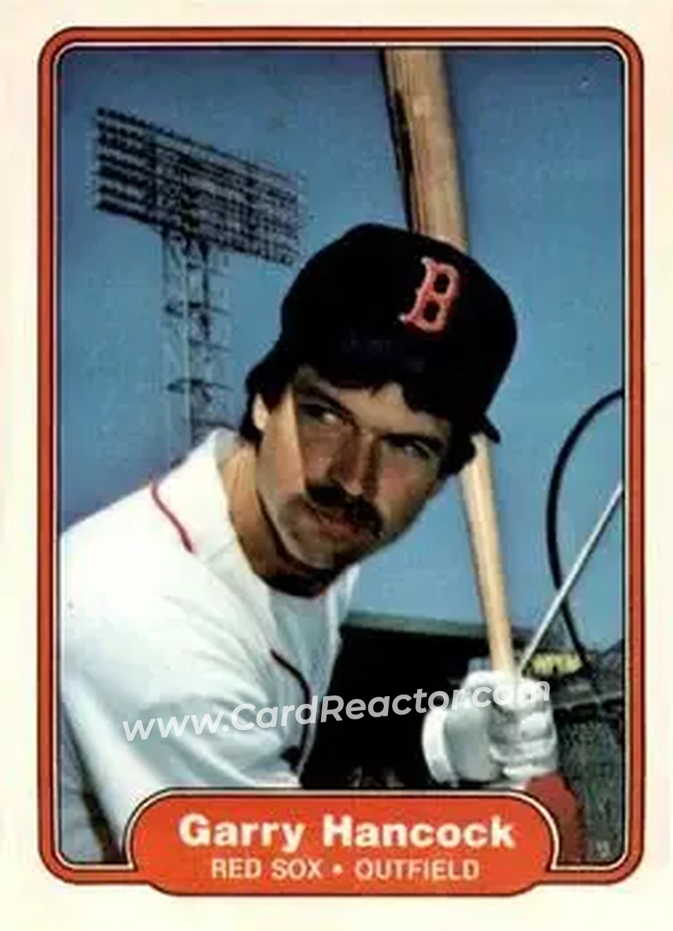 1982 Fleer #295 - Garry Hancock - Boston Red Sox - Front