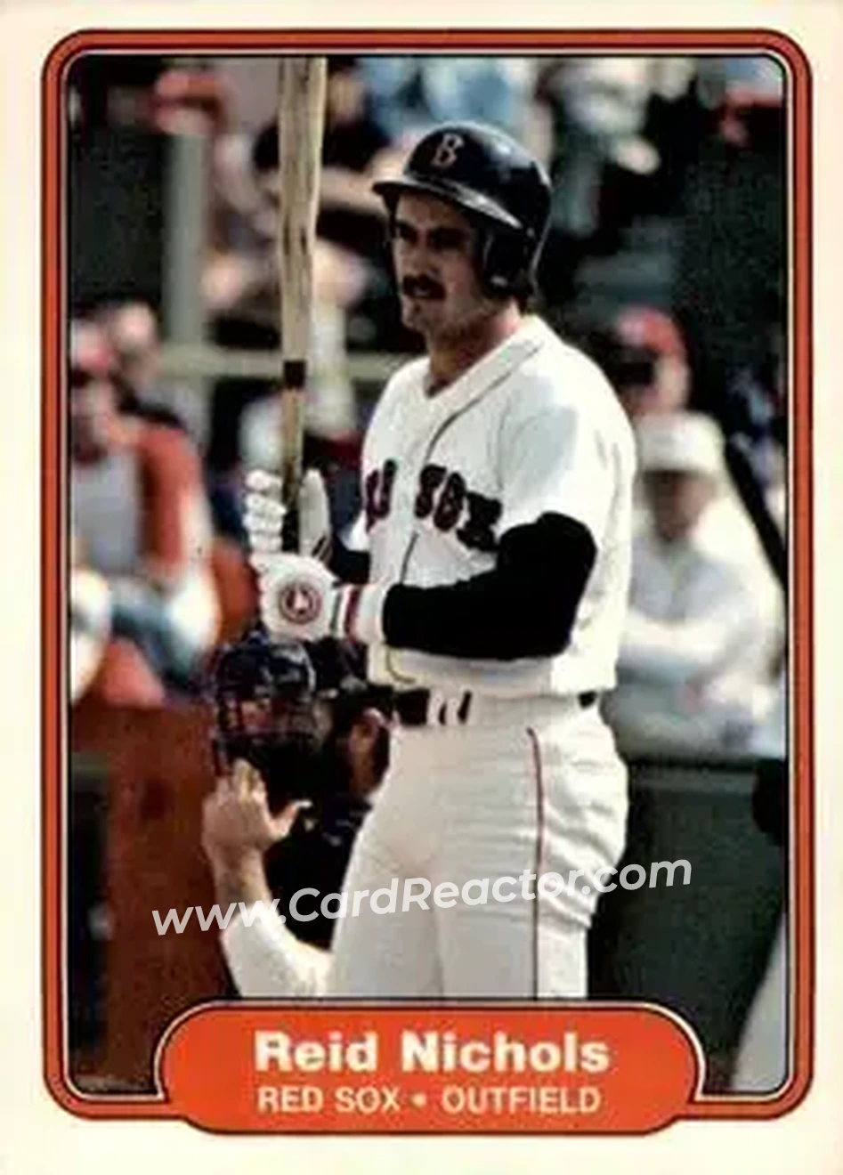 1982 Fleer #300 - Reid Nichols - Boston Red Sox - Front 1982 Fleer #300 - Reid Nichols - Boston Red Sox - Front