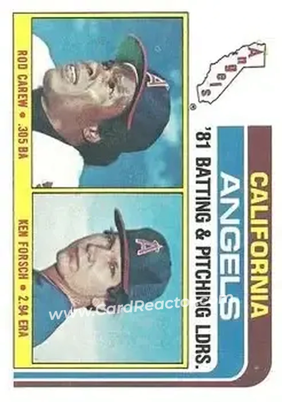 1982 Topps #276 - Card #276 - California Angels - Front