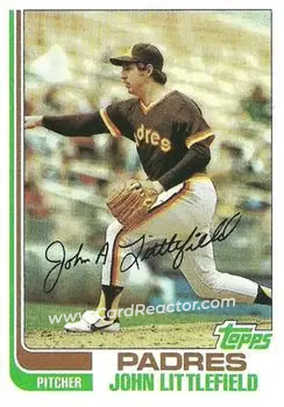 1982 Topps #278 - John Littlefield - San Diego Padres - Front 1982 Topps #278 - John Littlefield - San Diego Padres - Front