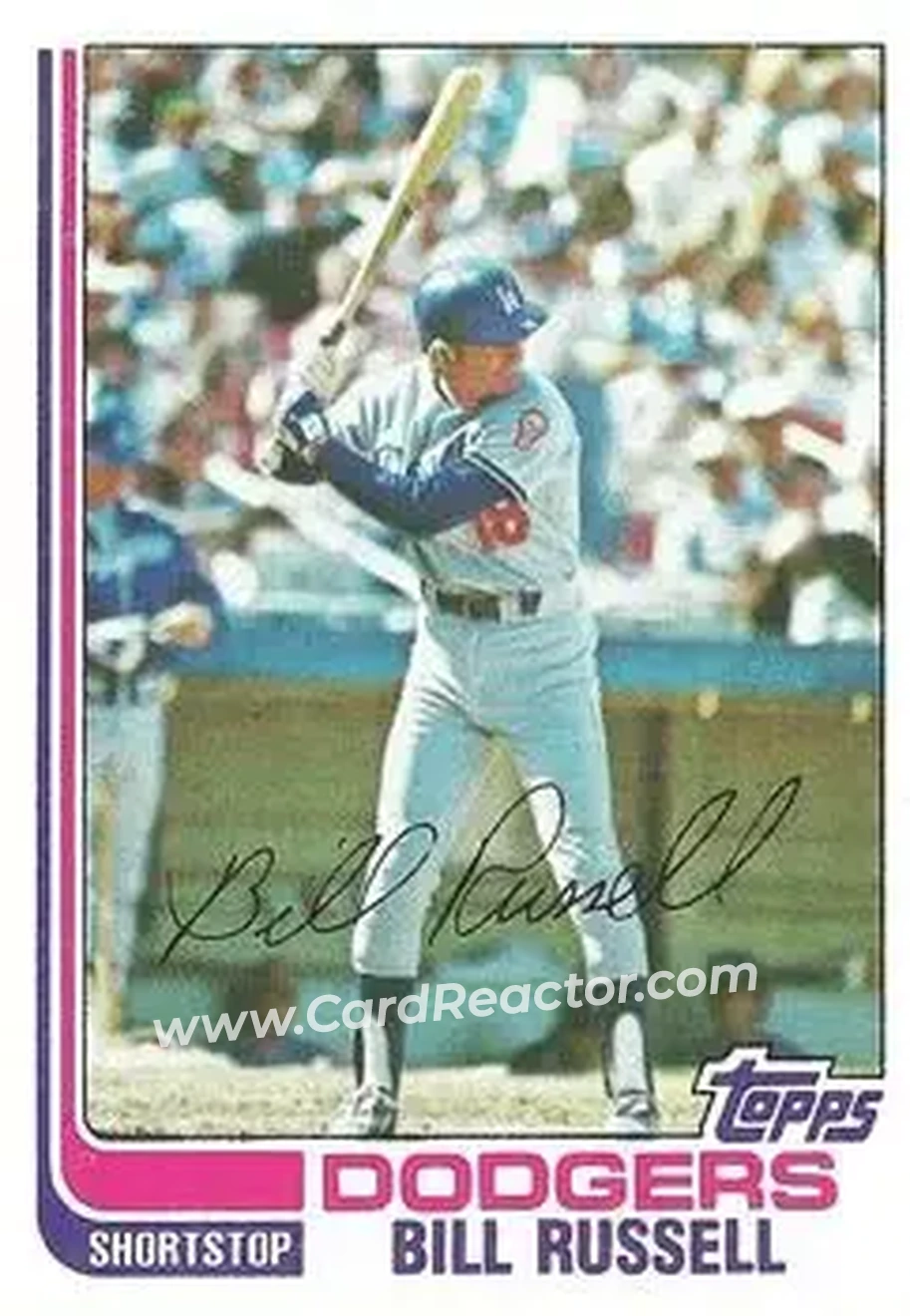 1982 Topps #279 - Bill Russell - Los Angeles Dodgers - Front