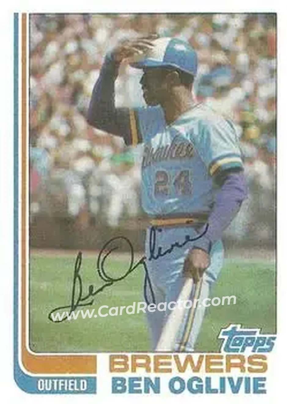 1982 Topps #280 - Ben Oglivie - Milwaukee Brewers - Front 1982 Topps #280 - Ben Oglivie - Milwaukee Brewers - Front