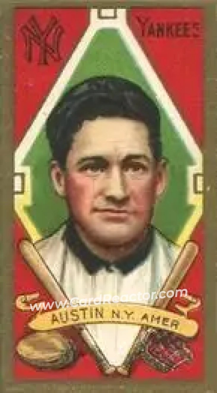 1911 T205 Gold Border #NNO - Jimmy Austin - New York Yankees - Front