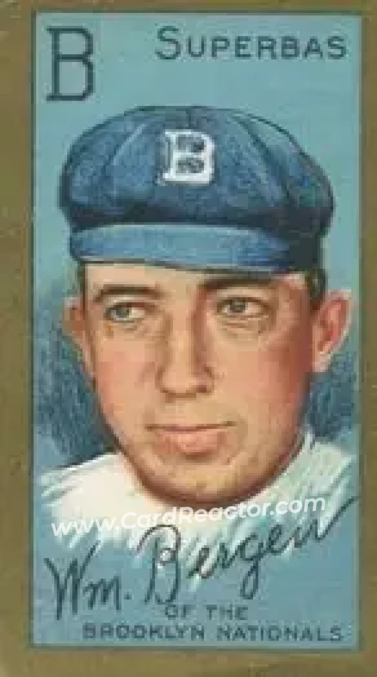 1911 T205 Gold Border #NNO - Bill Bergen - Brooklyn Superbas - Front
