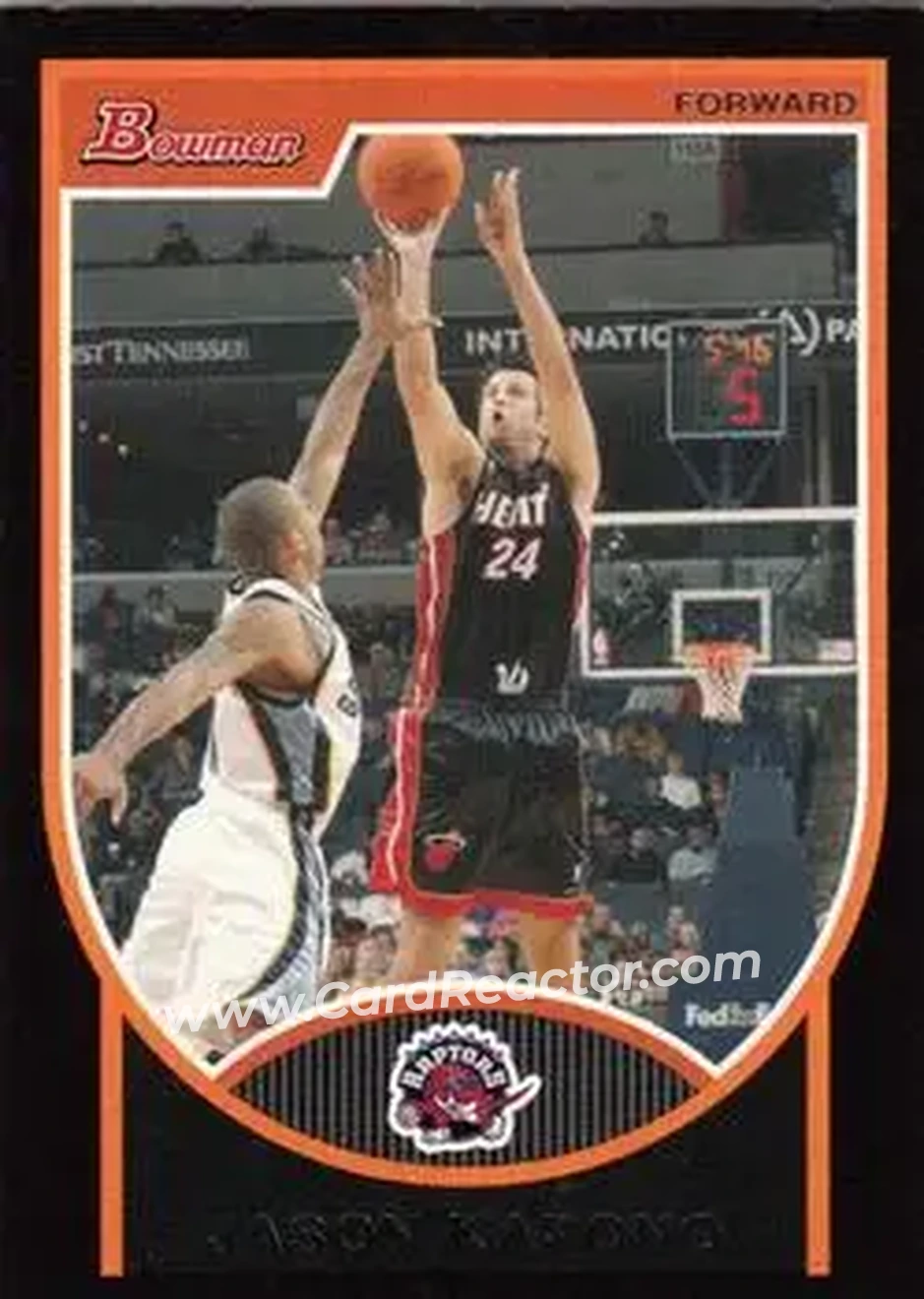 2007-08 Bowman #102 - Jason Kapono - Toronto Raptors - Front
