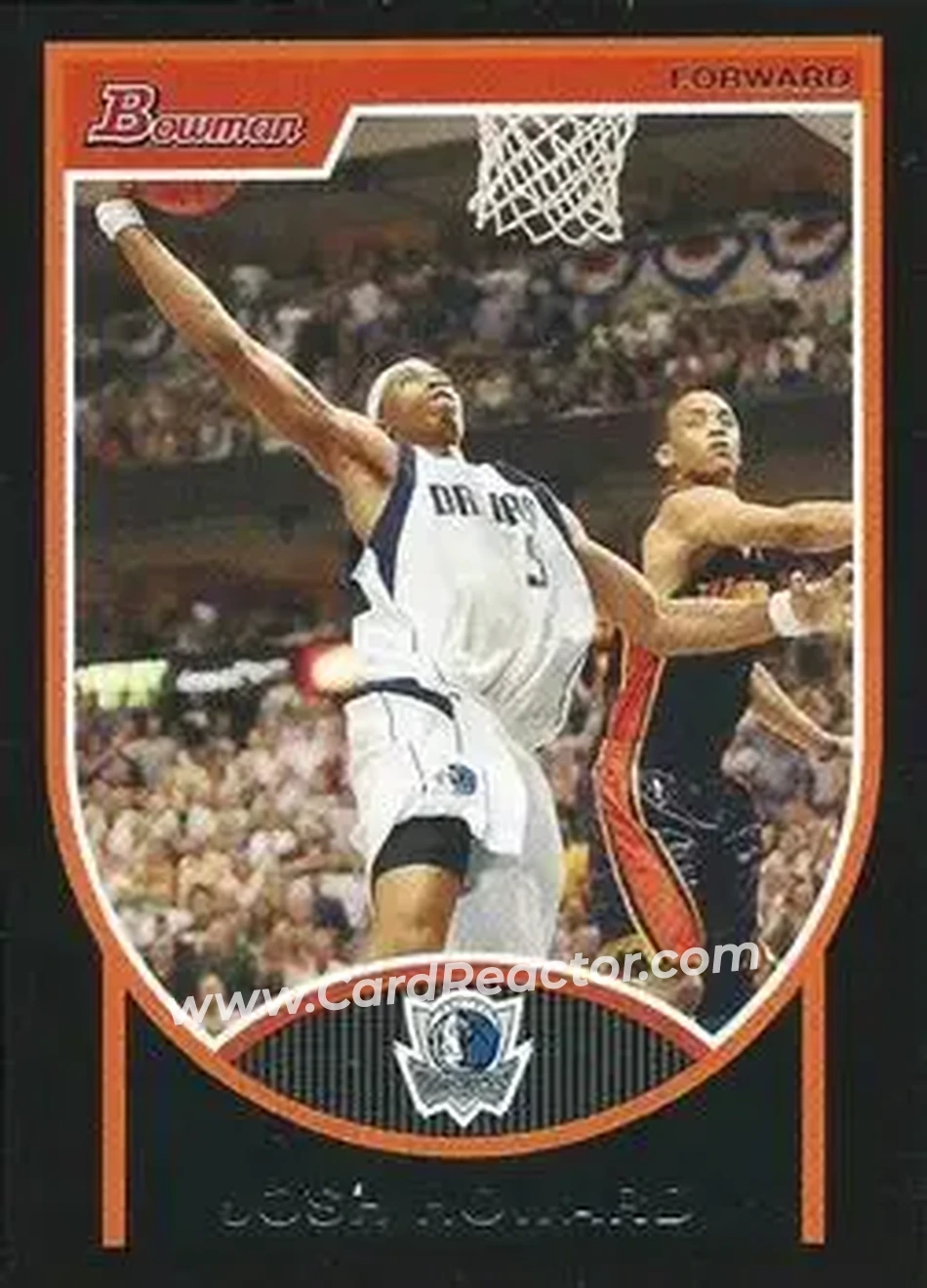 2007-08 Bowman #110 - Josh Howard - Dallas Mavericks - Front 2007-08 Bowman #110 - Josh Howard - Dallas Mavericks - Front