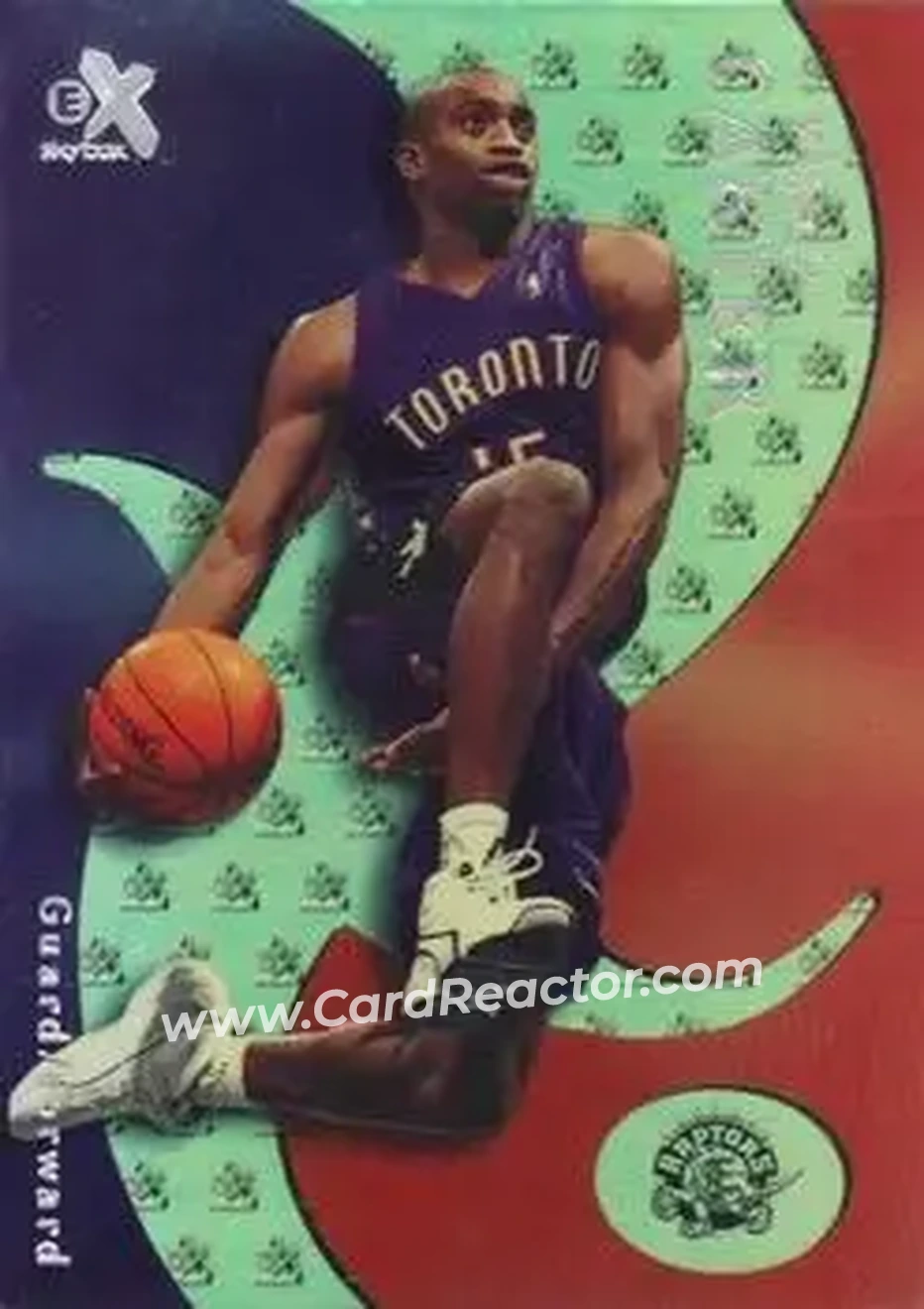 1999-00 E-X - Single Promos #16 - Vince Carter Promo Toronto Raptors - Front 1999-00 E-X - Single Promos #16 - Vince Carter Promo Toronto Raptors - Front