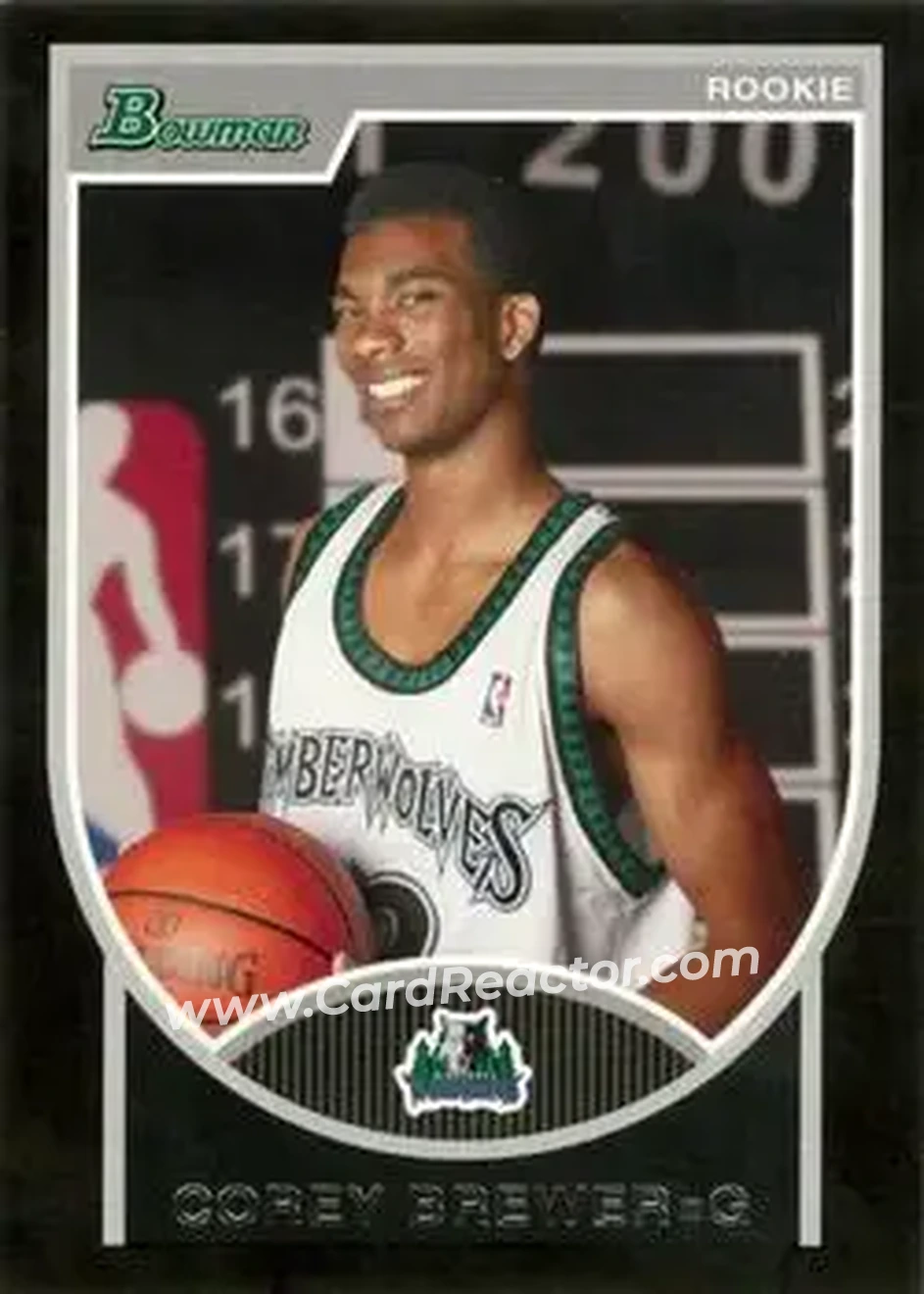 2007-08 Bowman #115 - Corey Brewer - Minnesota Timberwolves - Front