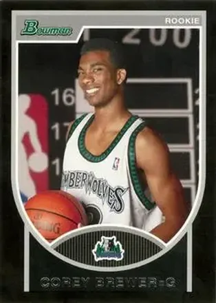2007-08 Bowman #115 - Corey Brewer - Minnesota Timberwolves