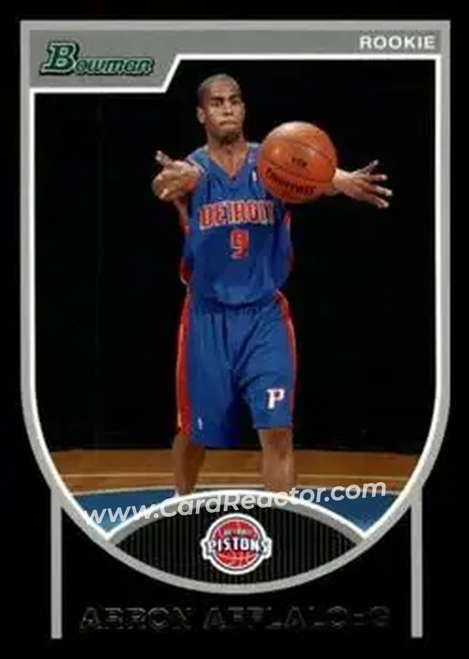 2007-08 Bowman #122 - Arron Afflalo - Detroit Pistons - Front