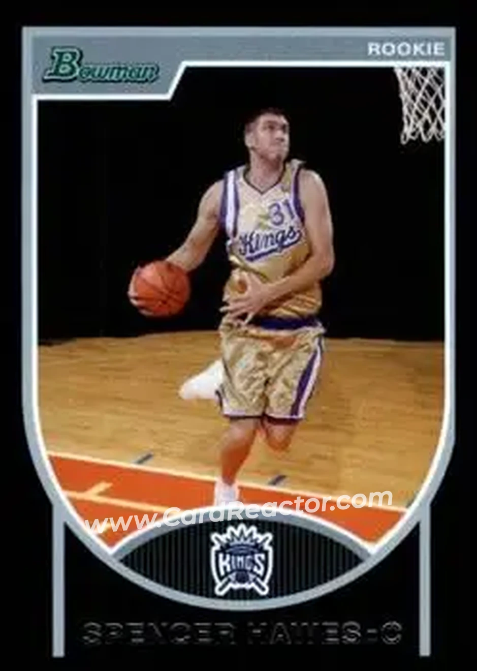 2007-08 Bowman #127 - Spencer Hawes - Sacramento Kings - Front