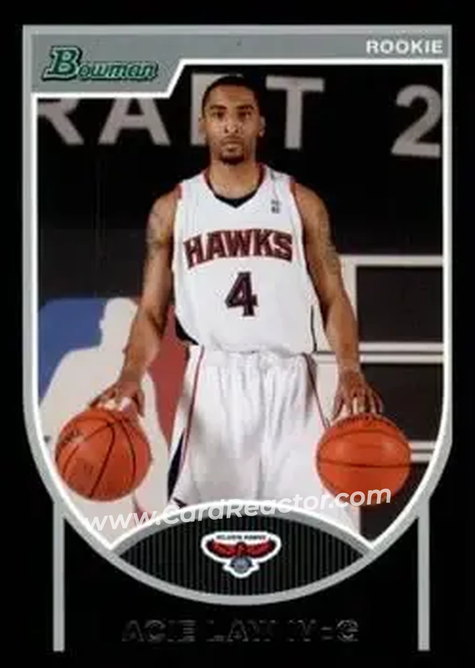 2007-08 Bowman #128 - Acie Law - Atlanta Hawks - Front