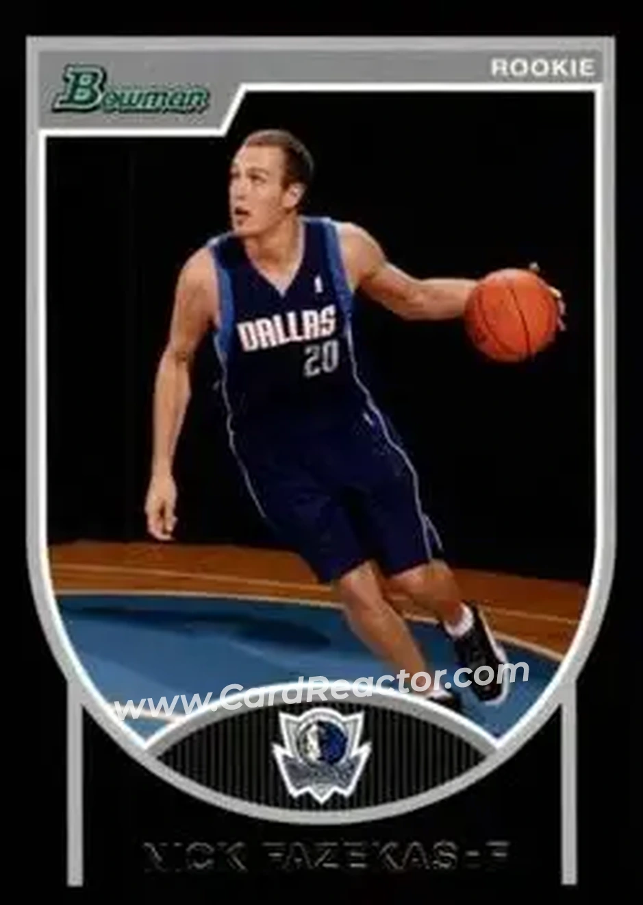 2007-08 Bowman #130 - Nick Fazekas - Dallas Mavericks - Front